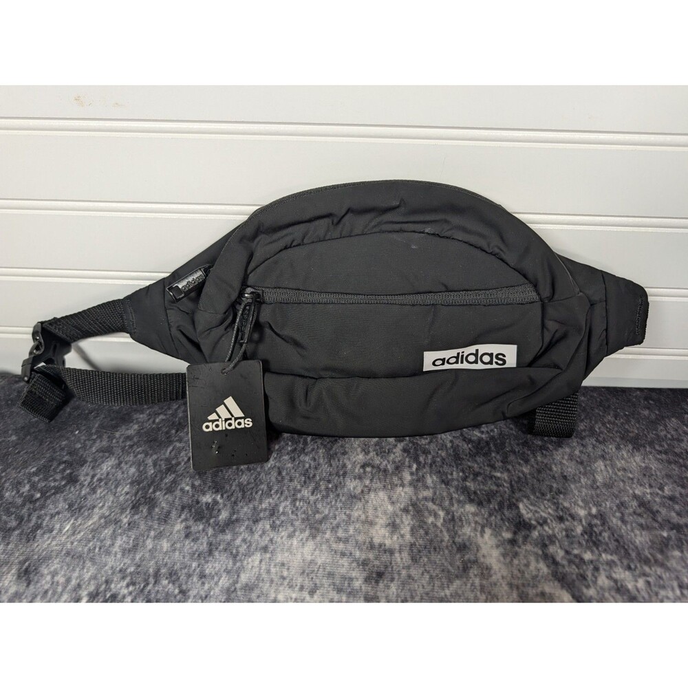 ADIDAS CORE WAIST FANNY PACK CROSS BODY SLING EDC BAG BLACK UNISEX - NWT